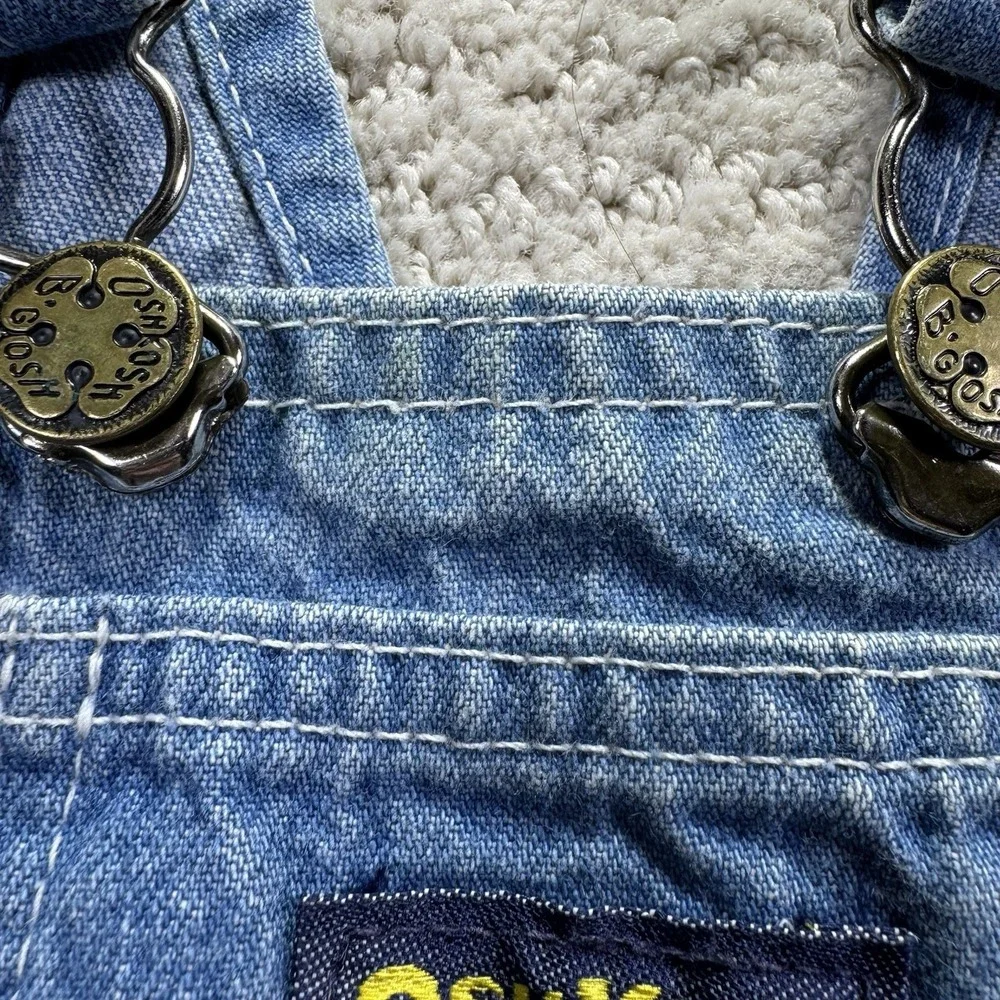 Vintage Oshkosh B'Gosh Infant Baby Denim Overalls‎ Size 6-9Months